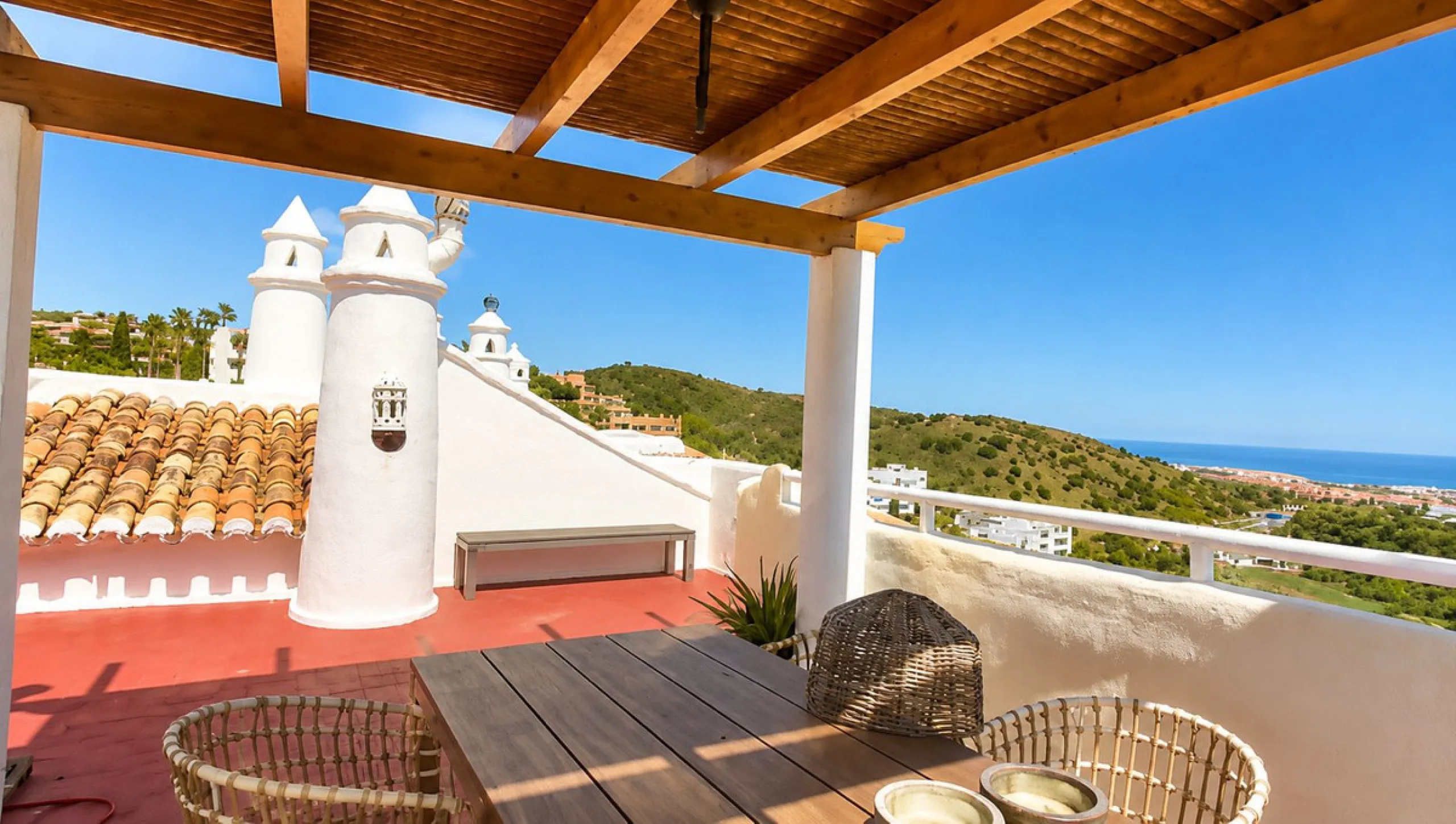 Dream penthouse with stunning panoramic sea views in Calahonda Alta.