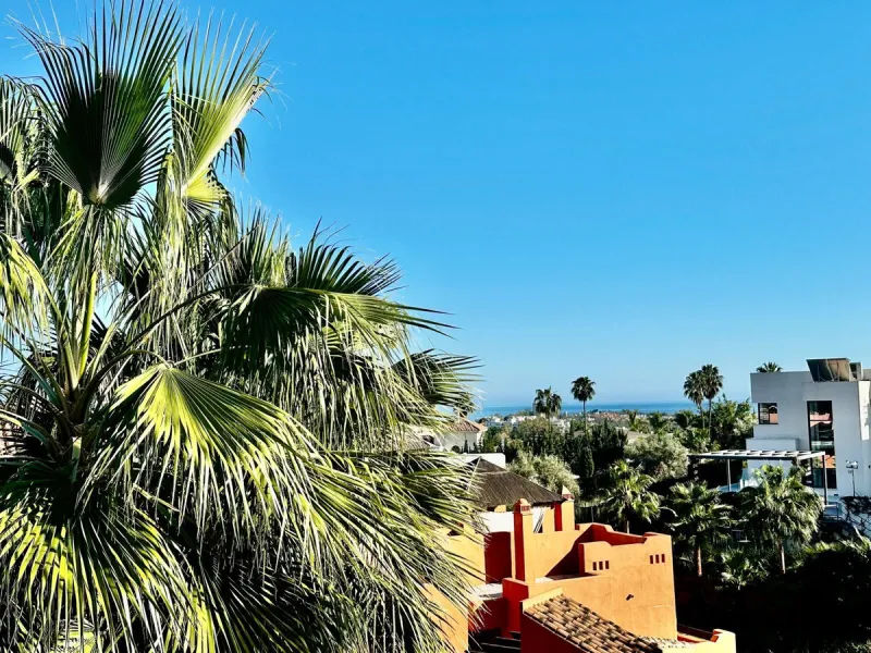 Spectacular duplex penthouse with 3 bedrooms and 3 bathrooms in an exclusive development in Nueva Andalucía, recently renovated combining elegance and comfort, on the main floor there are two spacious bedrooms and two bathrooms, a modern fully equipped ki
