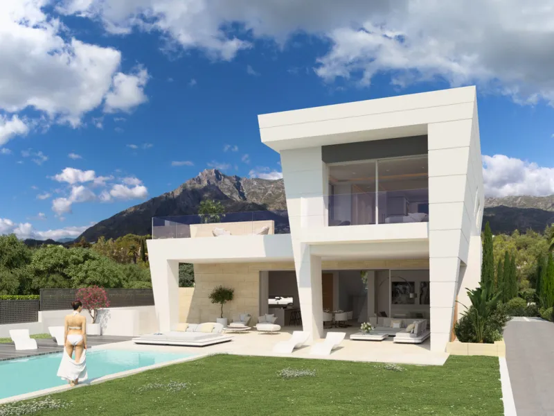 Fantastic opportunity on one of the few remaining self-contained plots available in Marbella, in a unique location close to La Concha Mountain and just a short drive to the beach and local amenities. This outstanding project is a one-storey villa plus bas