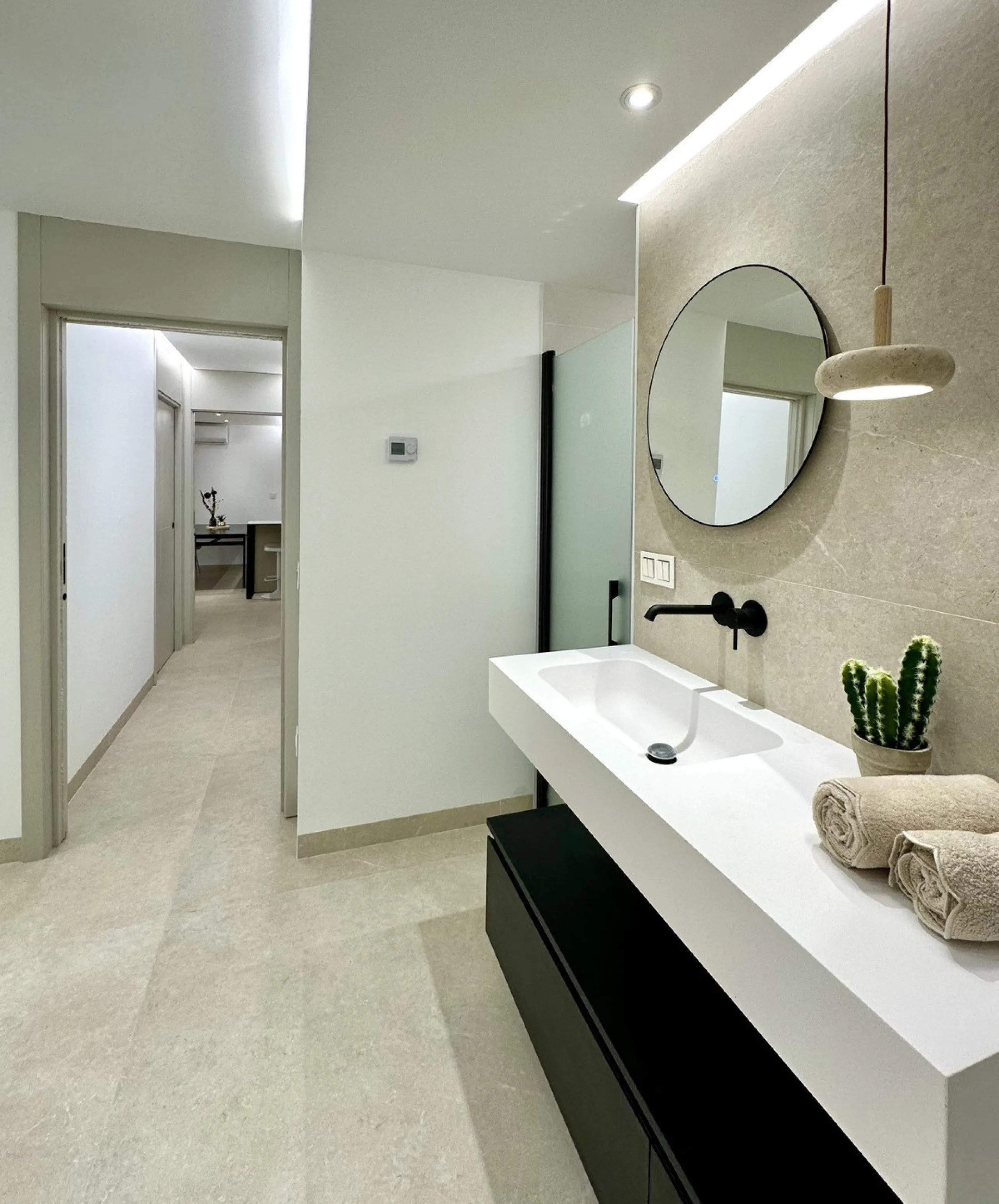 This exceptional beachfront apartment is situated in the heart of Marbella, directly on the promenade overlooking Marbella's Sport Port. Spanning 120 square meters, the fully furnished space features two bedrooms and two bathrooms. Every detail has been t