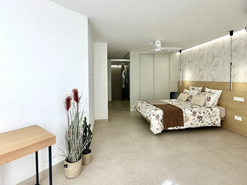 This exceptional beachfront apartment is situated in the heart of Marbella, directly on the promenade overlooking Marbella's Sport Port. Spanning 120 square meters, the fully furnished space features two bedrooms and two bathrooms. Every detail has been t