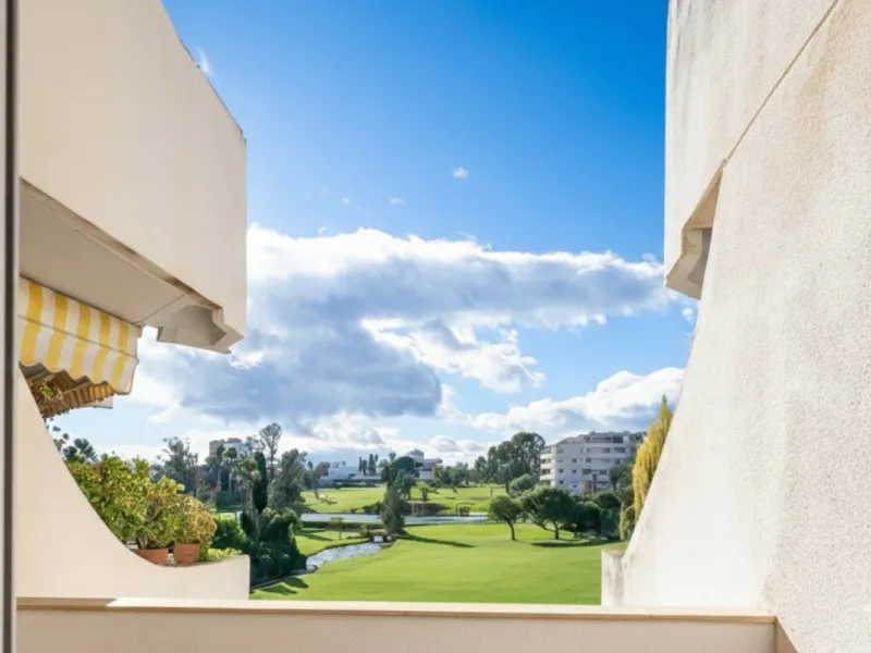 This beautifully refurbished yet thoughtfully personalised two-bedroom, two-bathroom apartment is set within the sought-after gated community of Campos de Guadalmina, offering open golf views from every bedroom.
