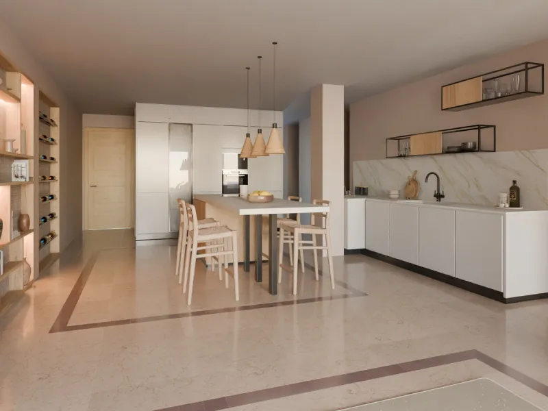 This beautifully renovated beachfront apartment is located in an exclusive gated community just a short walk from Puerto Banús, offering direct access to the beach and 24-hour security.