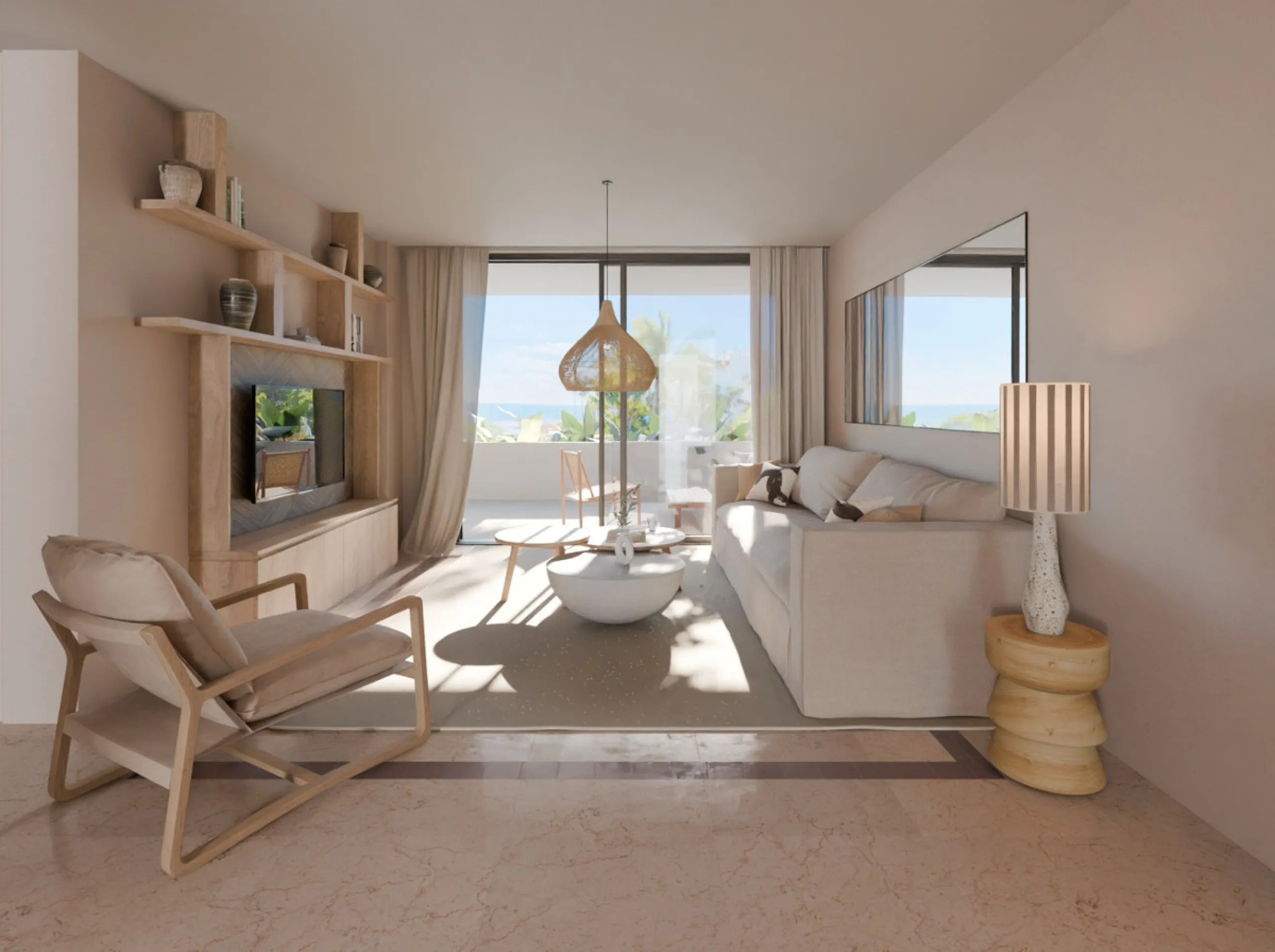 This beautifully renovated beachfront apartment is located in an exclusive gated community just a short walk from Puerto Banús, offering direct access to the beach and 24-hour security.