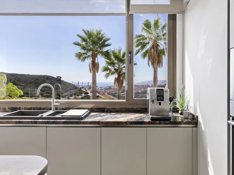 Set in an elevated position within the exclusive Finca Cortesin resort, this exceptional 2 bedroom, 2 bathroom ground-floor apartment epitomises contemporary luxury and refined Mediterranean living.