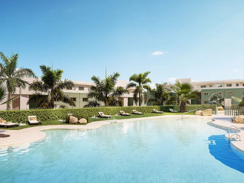 Stunning 2-bedroom apartment with beautiful sea and golf views over Calanova Golf
