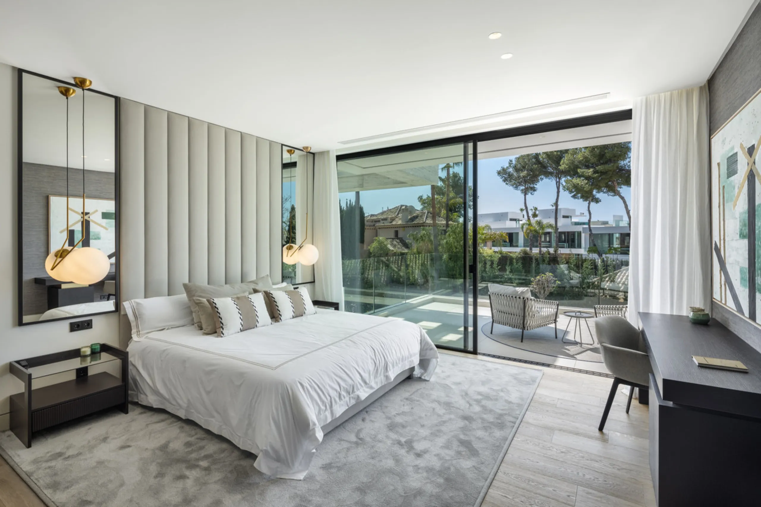 Nestled in the prestigious area of Atalaya de Rio Verde, Nueva Andalucia, Marbella, this luxury villa epitomises elegance and modern living. Boasting an expansive built area of 843m², complemented by a 314m² terrace and set on a generous 1,107m² plot, thi