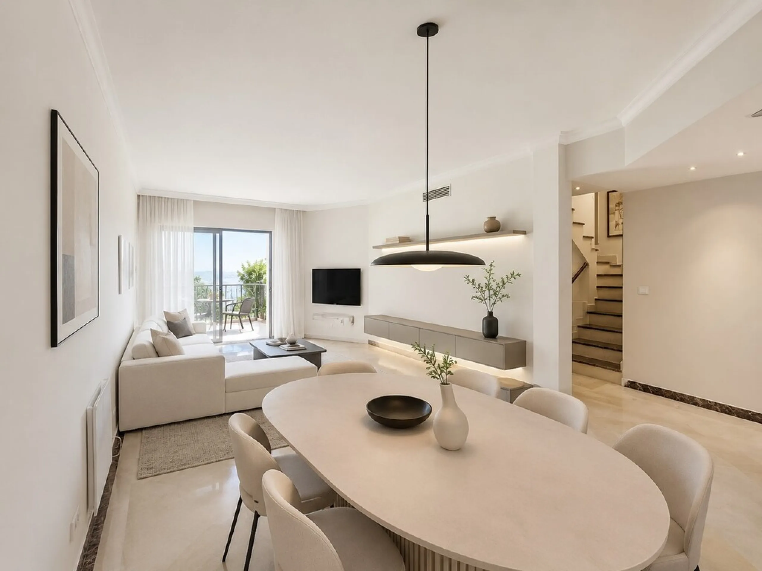 Elegant Duplex Penthouse with Panoramic Sea, Mountain & Golf Views – Bel-Air