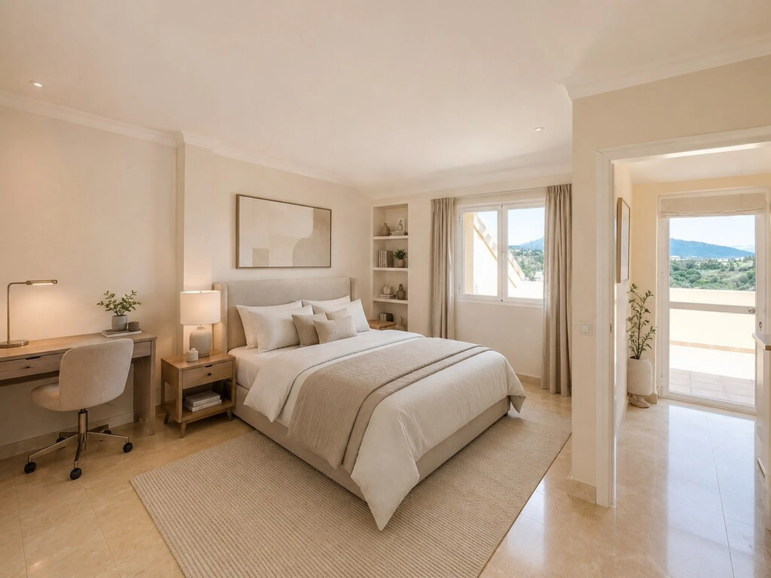 Elegant Duplex Penthouse with Panoramic Sea, Mountain & Golf Views – Bel-Air