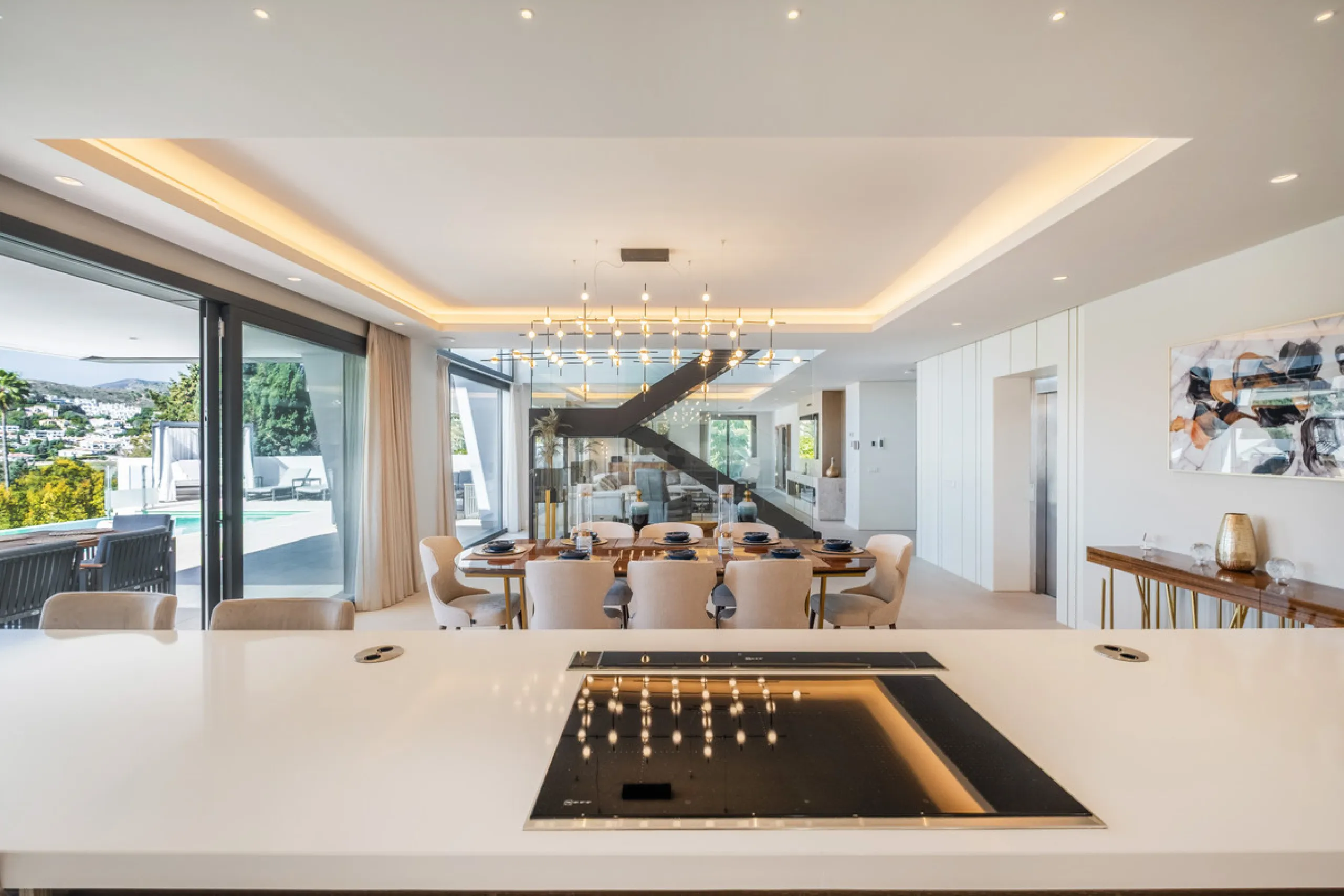 This exceptional luxury villa combines contemporary design, comfort, and high-quality finishes throughout.
