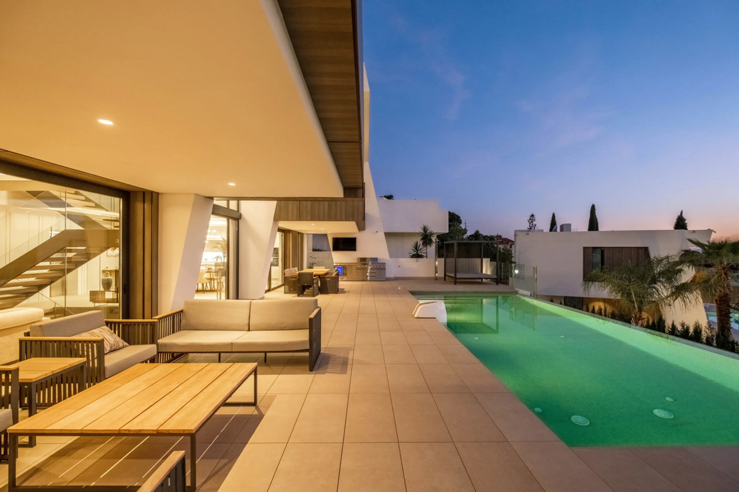 This exceptional luxury villa combines contemporary design, comfort, and high-quality finishes throughout.