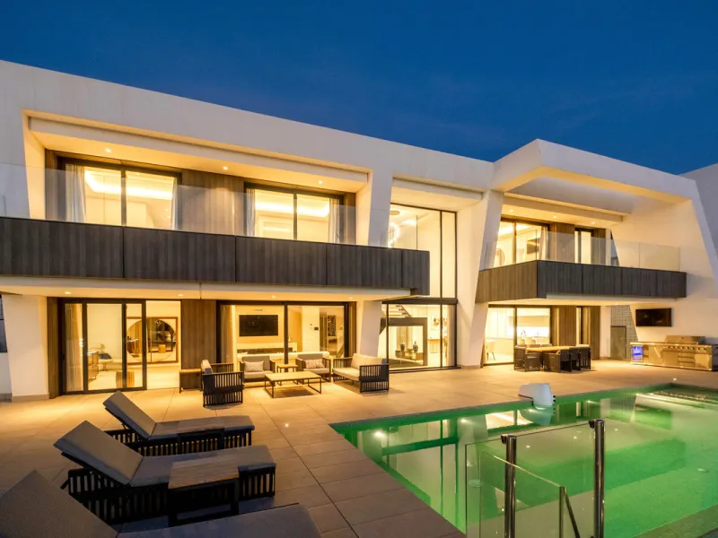 This exceptional luxury villa combines contemporary design, comfort, and high-quality finishes throughout.