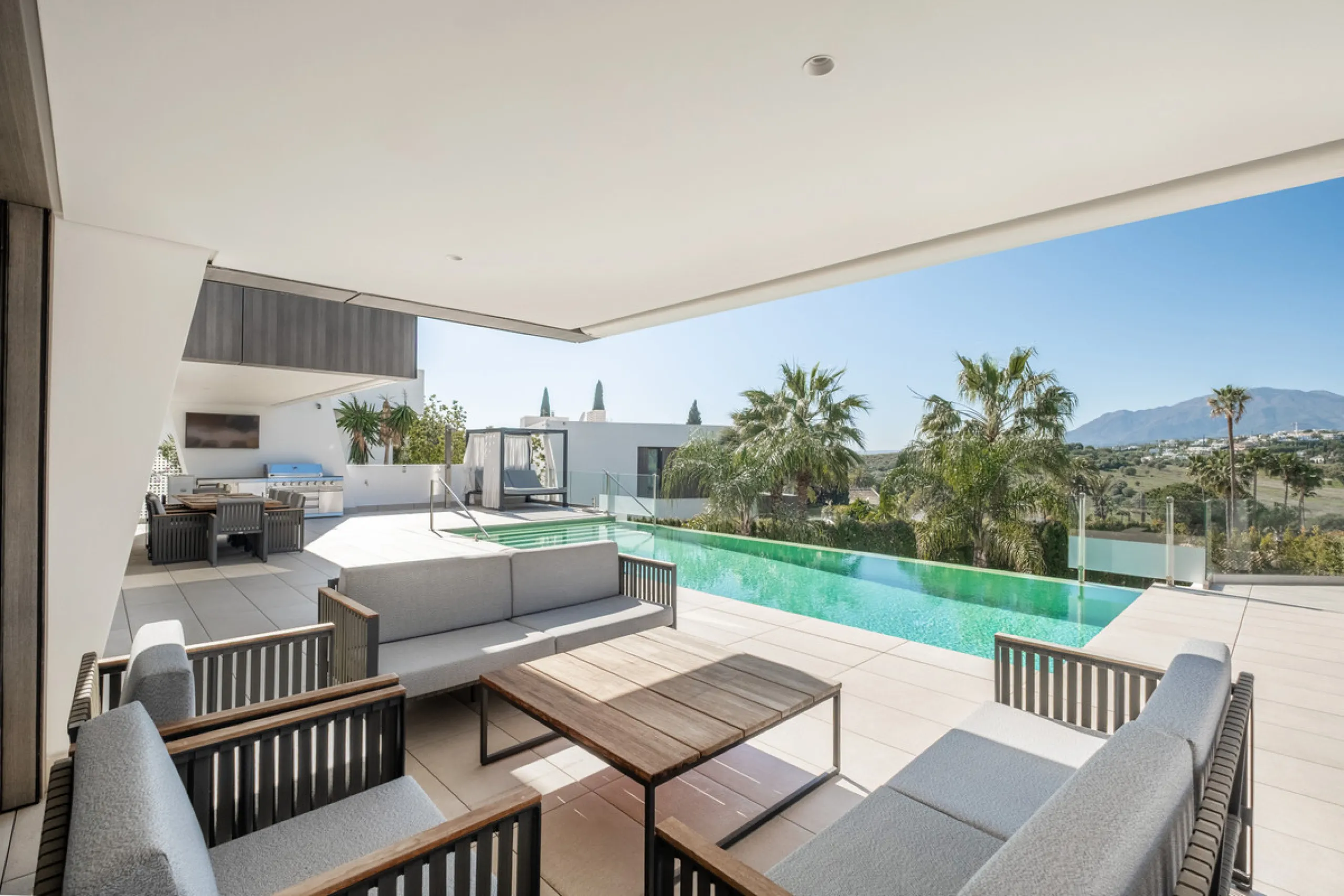 This exceptional luxury villa combines contemporary design, comfort, and high-quality finishes throughout.