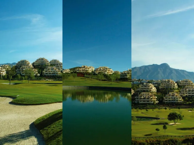 Exceptional penthouse with magnificent panoramic views of the sea, mountains and surrounding golf course.  A Private  Retreat in One of the Costa del Sol's Most Prestigious Developments