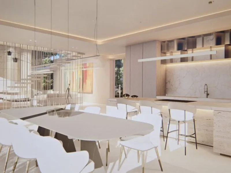 A prime plot featuring a spectacular project and a fully approved building permit, ready for development. 1.733 m²