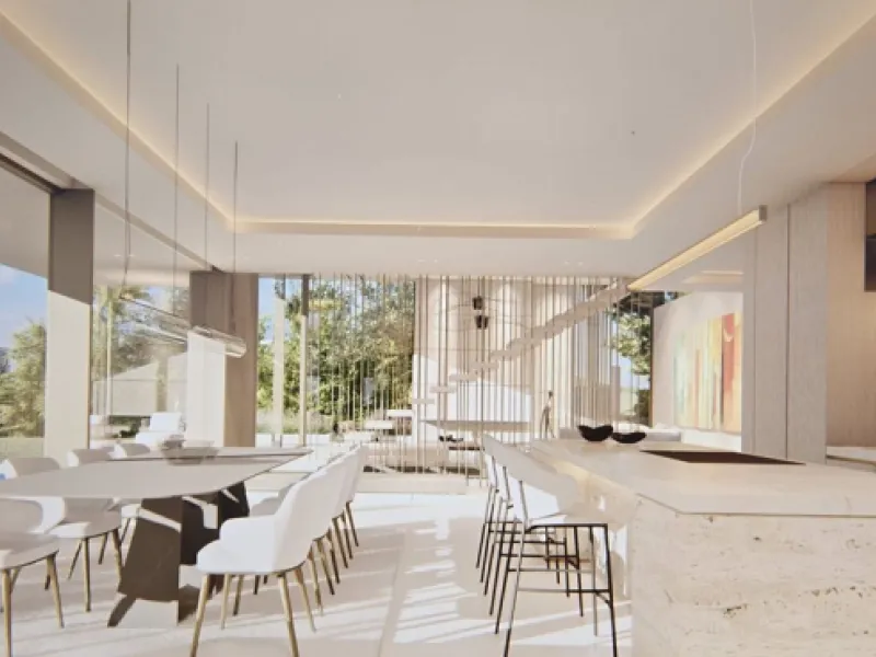 A prime plot featuring a spectacular project and a fully approved building permit, ready for development. 1.733 m²