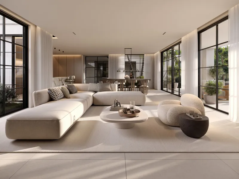 An outstanding opportunity to acquire a premium plot with an approved project and building license for the construction of an elegant contemporary villa with a total built area of 671 m², distributed across three levels: two above-ground floors plus a roo