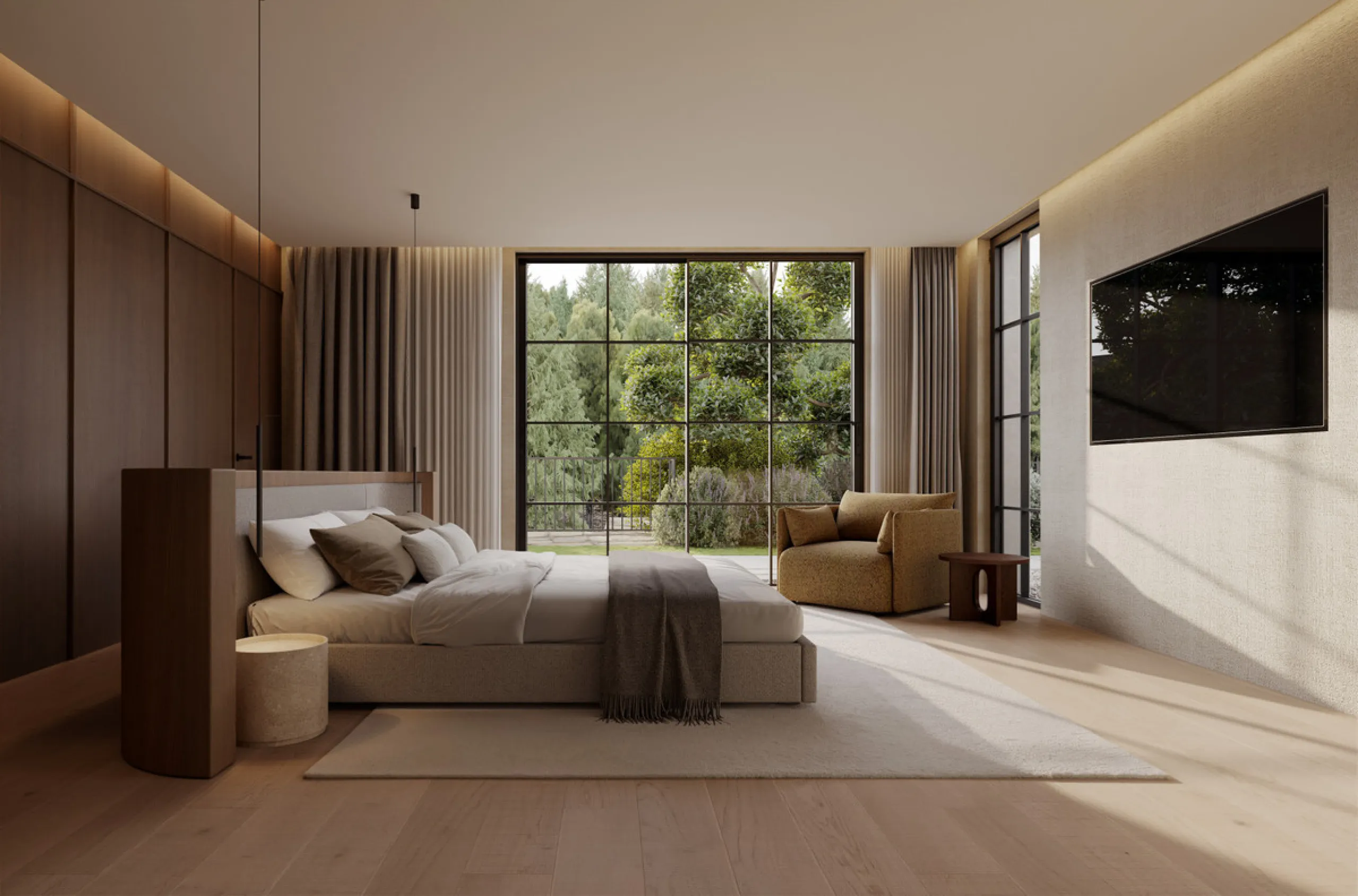 An outstanding opportunity to acquire a premium plot with an approved project and building license for the construction of an elegant contemporary villa with a total built area of 671 m², distributed across three levels: two above-ground floors plus a roo