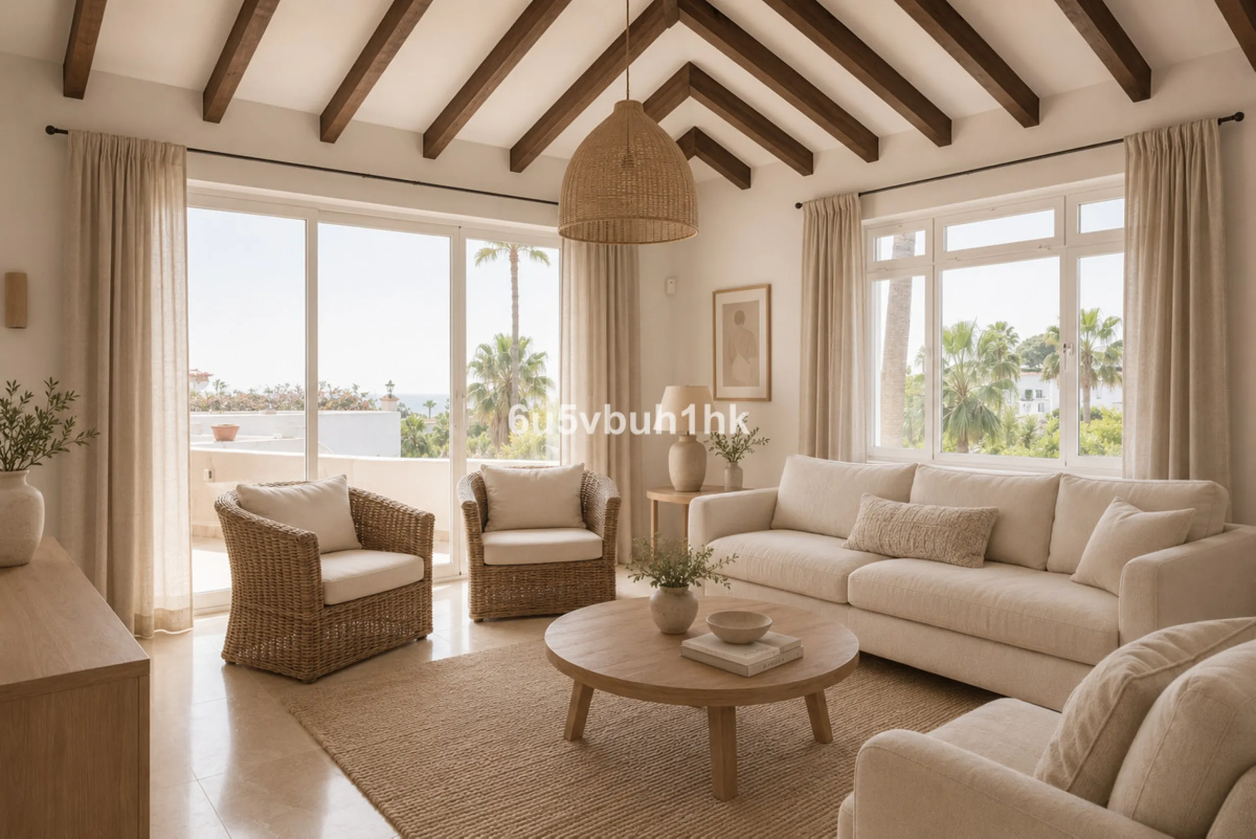 Hidden among palm trees and mature gardens in the established residential area of Sitio de Calahonda, this beautiful Andalusian villa captures the essence of traditional Mediterranean living. From the moment you arrive through the private gated entrance a