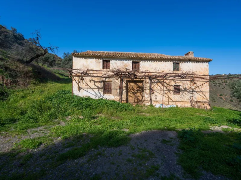 Imagine a place where time seems to stand still—a vast, quiet estate that breathes history in every corner. Two old houses in ruins rise gently from the land, their weathered walls worn by the years yet still standing strong, as if waiting for someone to 