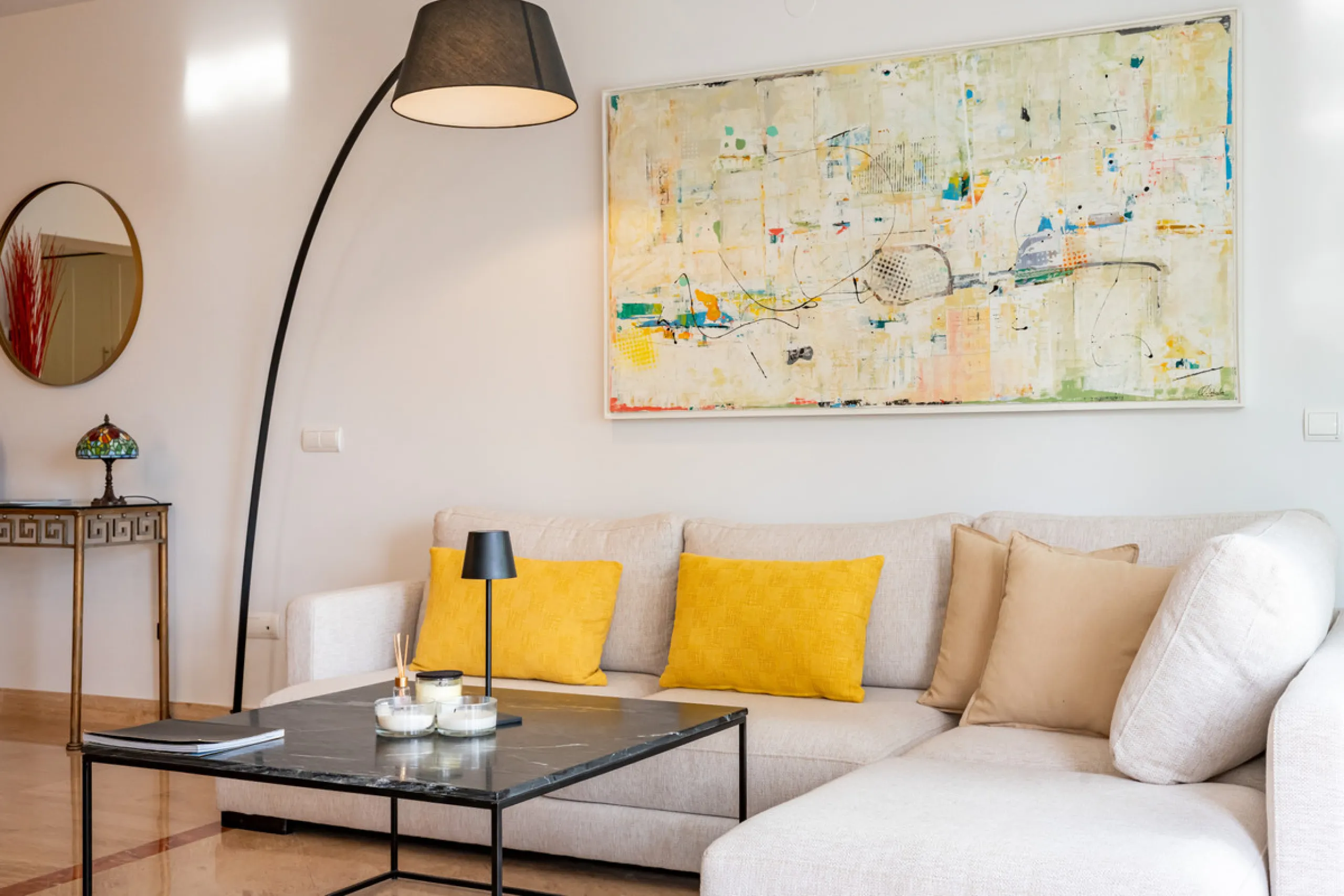 This delightful 2 bed apartment is flooded with light and enjoys the sun all day due to its South and West facing terrace.