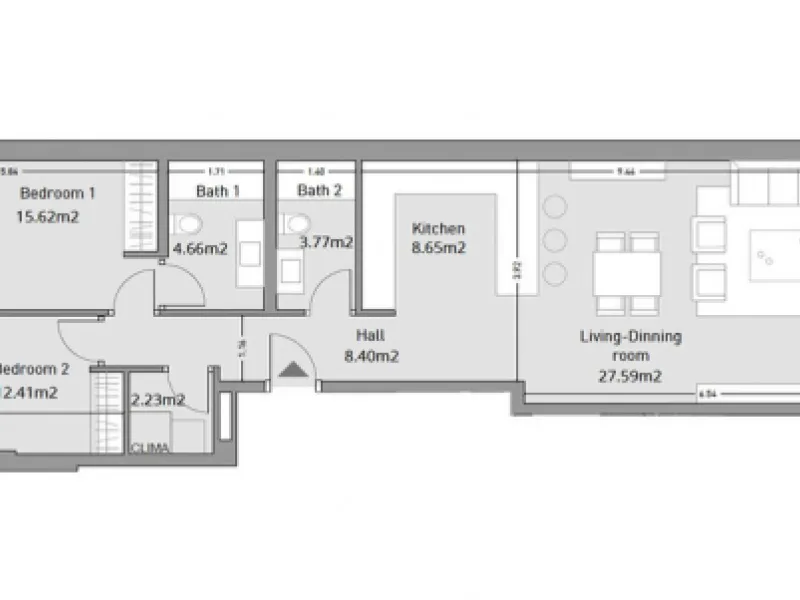 Apartment - Ground Floor Apartment в продаже в Estepona, Málaga. В доме 2 спален и 2 ванных комнат. Площадь дома 110 м²