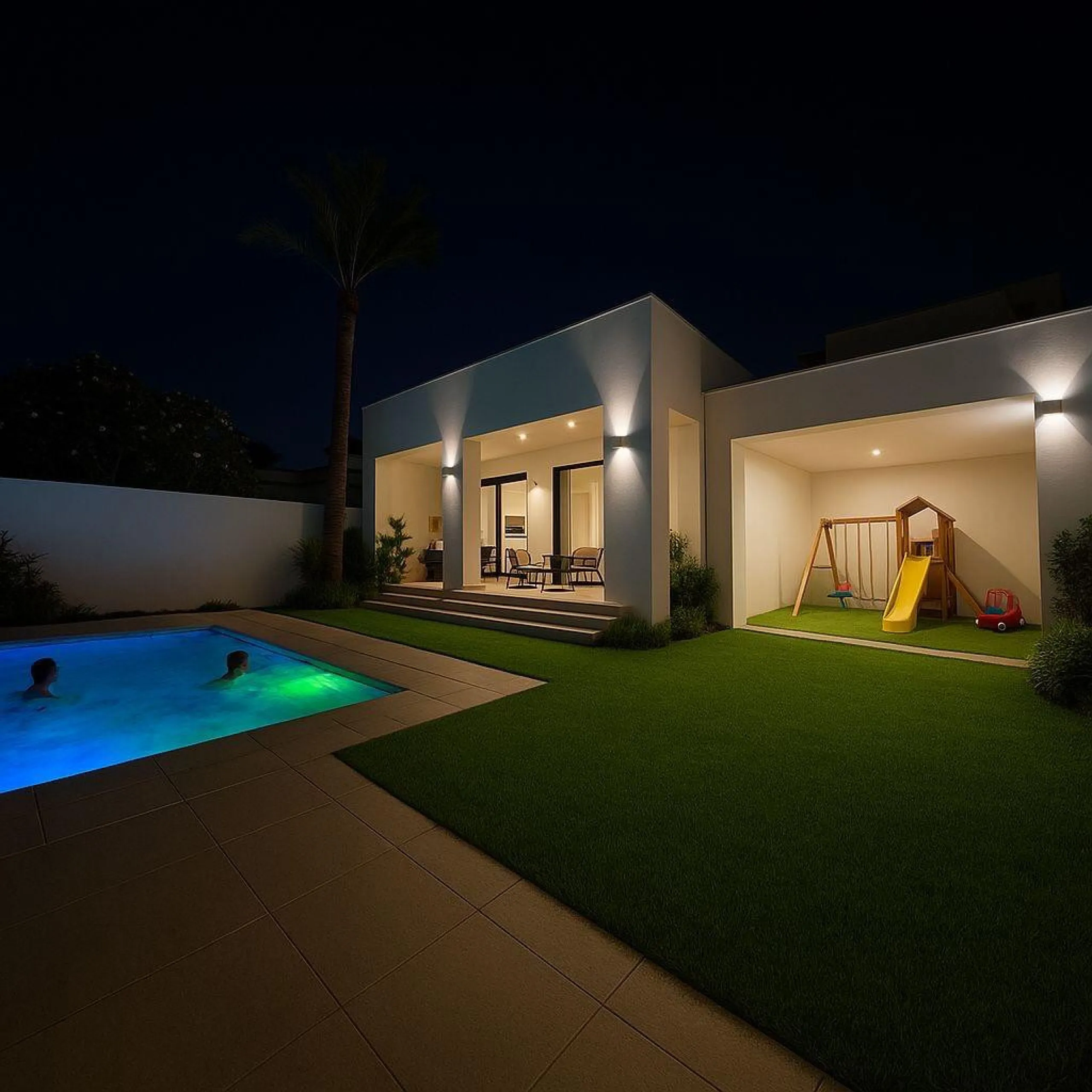 Luxury Villa and Apartment for Sale – practically two villas, each with its own private pool and parking. Exclusive Investment Just Steps from the Sea.