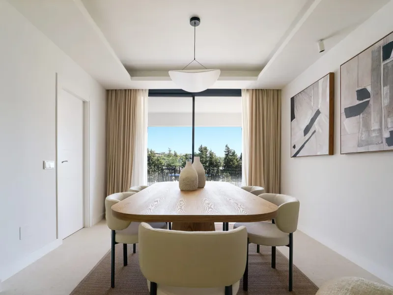 Frontline Aloha Golf townhouse nestled in the prestigious Golf Valley of Nueva Andalucía, this beautifully designed three-story townhouse offers a seamless blend of Mediterranean charm and modern living. Recently renovated, the property captures the lifes