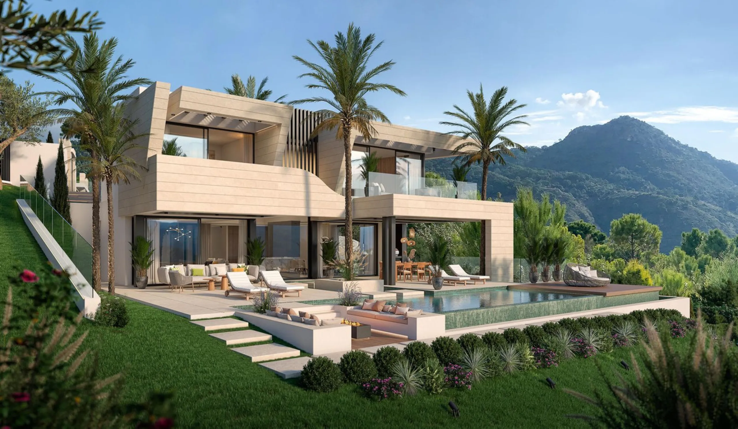 Magnificent 2,275 m² plot in the prestigious Monte Mayor urbanisation, Benahavís, set in an elevated and privileged position that guarantees spectacular open views of the Mediterranean Sea and the mountains. Surrounded by nature, lush woodland and an exce