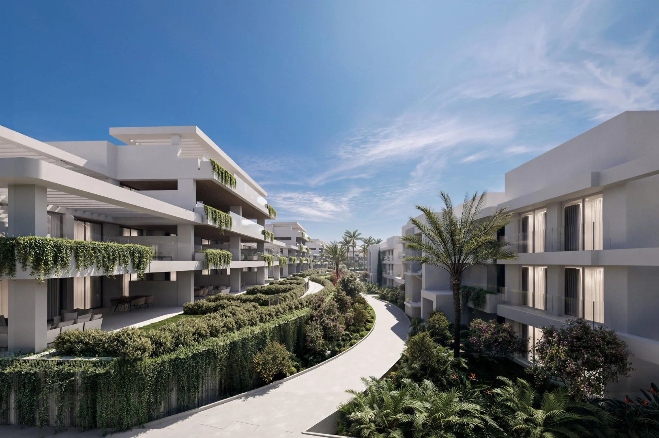 Luxury New Build Apartments in Estepona Just 400 m from the Beach& & Modern Mediterranean Living in Estepona& Discover an exclusive new residential development in Estepona, one of the most desirable coastal towns on the Costa del Sol. This elegan