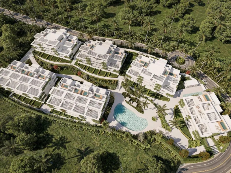 Luxury New Build Apartments in Estepona Just 400 m from the Beach& & Modern Mediterranean Living in Estepona& Discover an exclusive new residential development in Estepona, one of the most desirable coastal towns on the Costa del Sol. This elegan