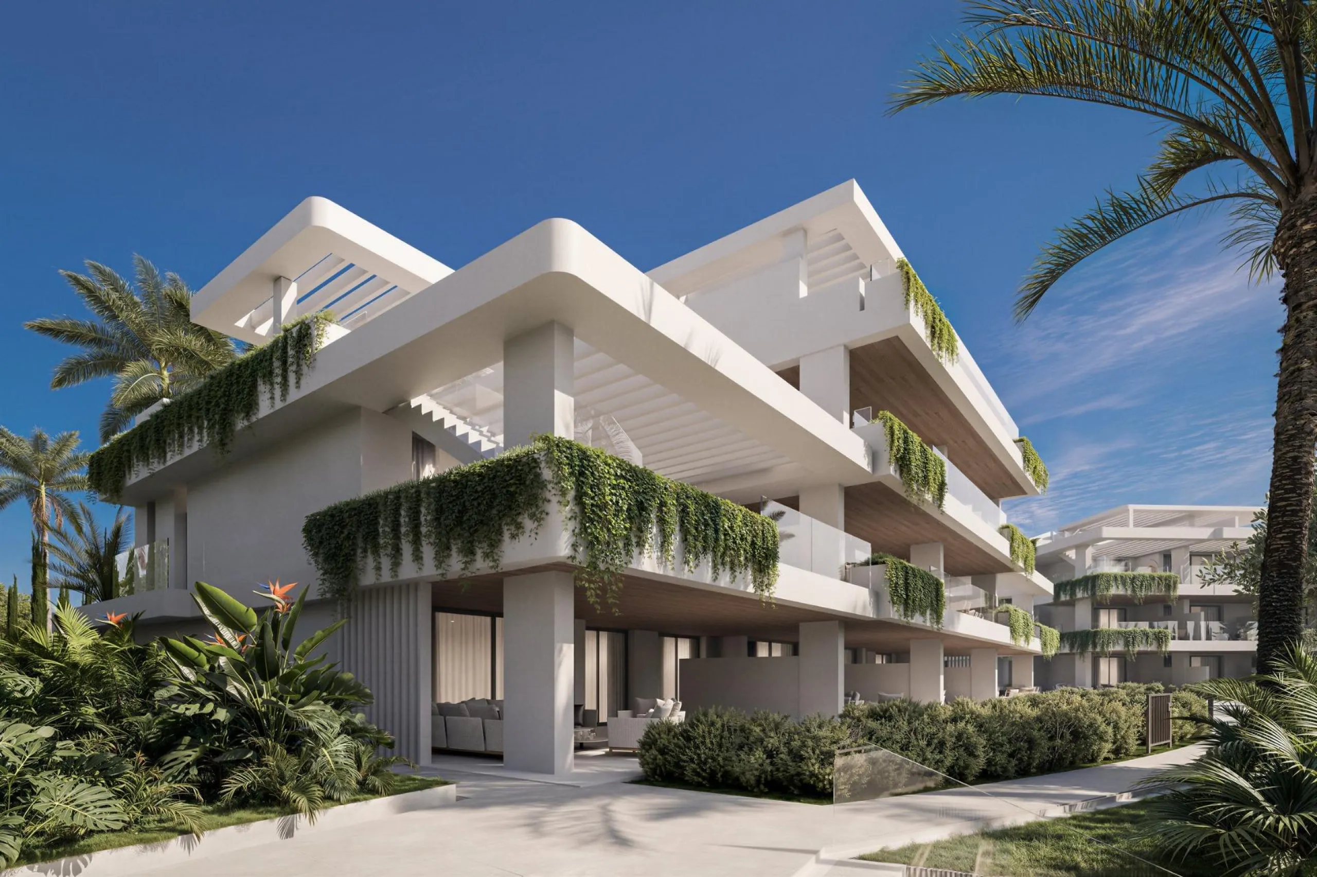Luxury New Build Apartments in Estepona Just 400 m from the Beach& & Modern Mediterranean Living in Estepona& Discover an exclusive new residential development in Estepona, one of the most desirable coastal towns on the Costa del Sol. This elegan