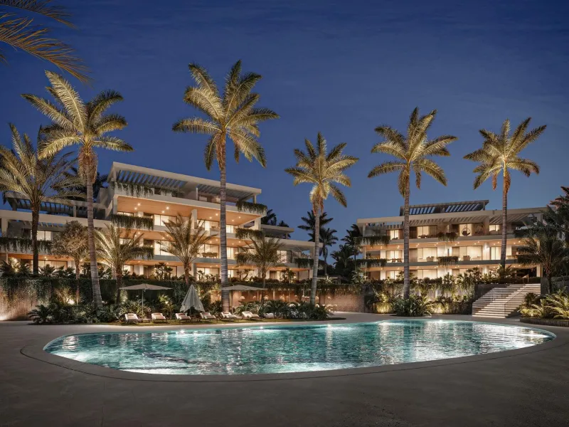 Luxury New Build Apartments in Estepona Just 400 m from the Beach& & Modern Mediterranean Living in Estepona& Discover an exclusive new residential development in Estepona, one of the most desirable coastal towns on the Costa del Sol. This elegan