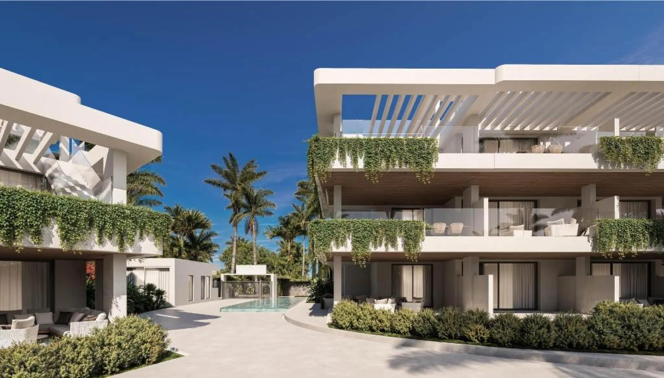 Luxury New Build Apartments in Estepona Just 400 m from the Beach& & Modern Mediterranean Living in Estepona& Discover an exclusive new residential development in Estepona, one of the most desirable coastal towns on the Costa del Sol. This elegan
