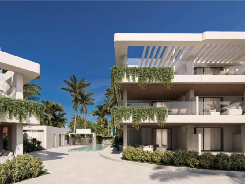 Luxury New Build Apartments in Estepona Just 400 m from the Beach& & Modern Mediterranean Living in Estepona& Discover an exclusive new residential development in Estepona, one of the most desirable coastal towns on the Costa del Sol. This elegan