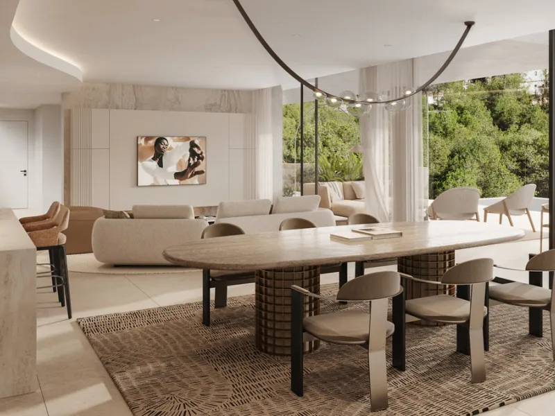 The exclusive villa is located in a prestigious community within the Golden Mile, a private retreat in one of the most sought-after locations in the area. Just minutes from the beach, Puente Romano and Marbella's most prestigious clubs.