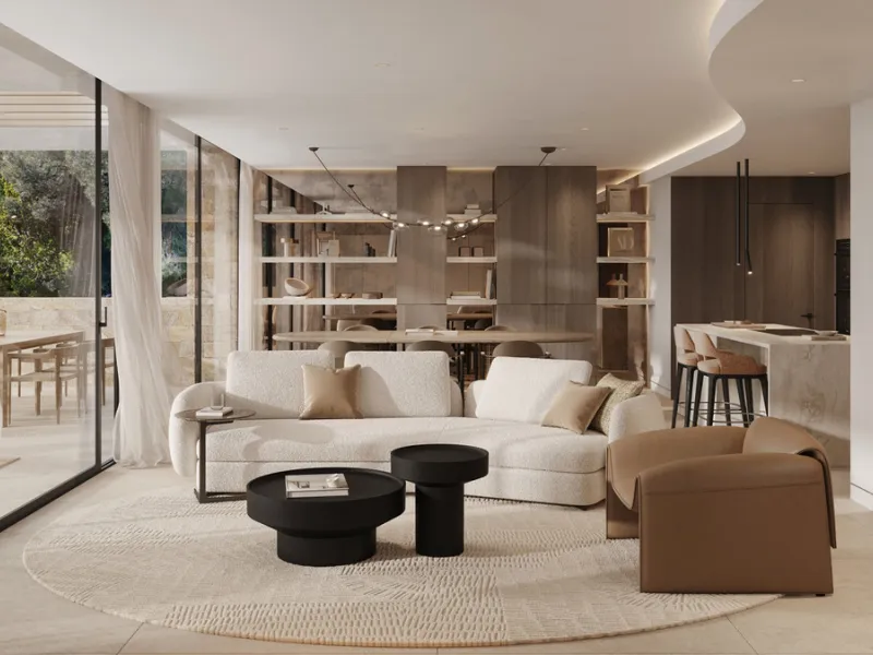 The exclusive villa is located in a prestigious community within the Golden Mile, a private retreat in one of the most sought-after locations in the area. Just minutes from the beach, Puente Romano and Marbella's most prestigious clubs.