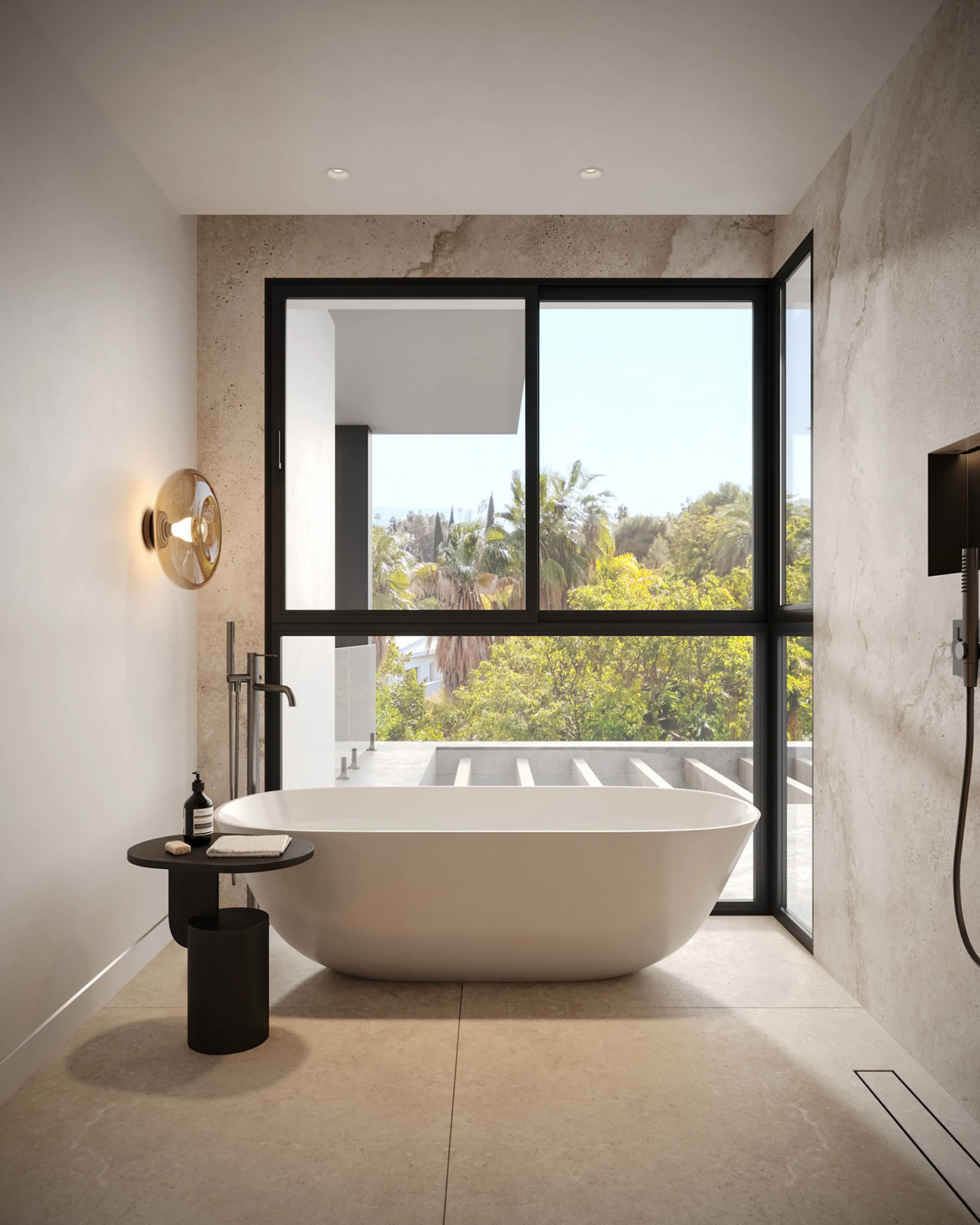 The exclusive villa is located in a prestigious community within the Golden Mile, a private retreat in one of the most sought-after locations in the area. Just minutes from the beach, Puente Romano and Marbella's most prestigious clubs.