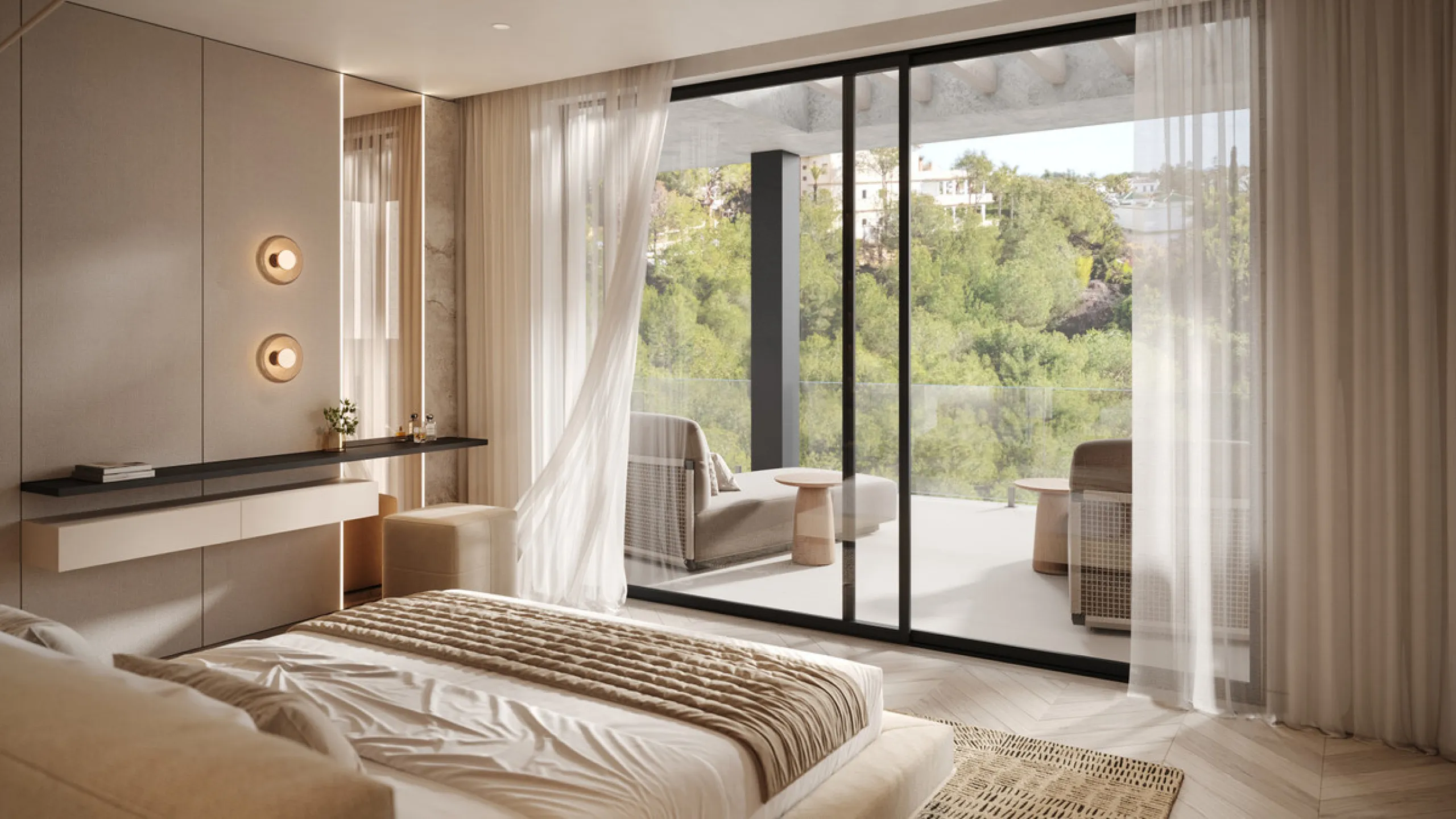 The exclusive villa is located in a prestigious community within the Golden Mile, a private retreat in one of the most sought-after locations in the area. Just minutes from the beach, Puente Romano and Marbella's most prestigious clubs.
