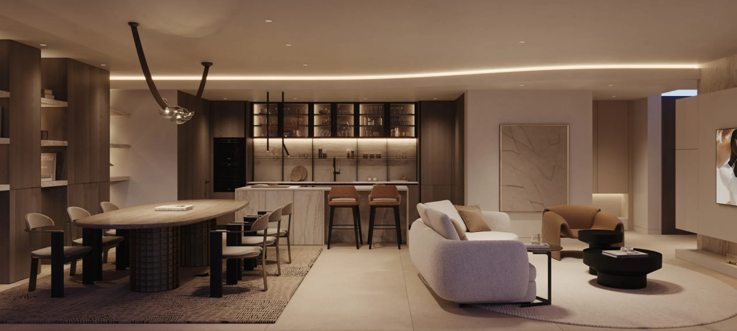 The exclusive villa is located in a prestigious community within the Golden Mile, a private retreat in one of the most sought-after locations in the area. Just minutes from the beach, Puente Romano and Marbella's most prestigious clubs.
