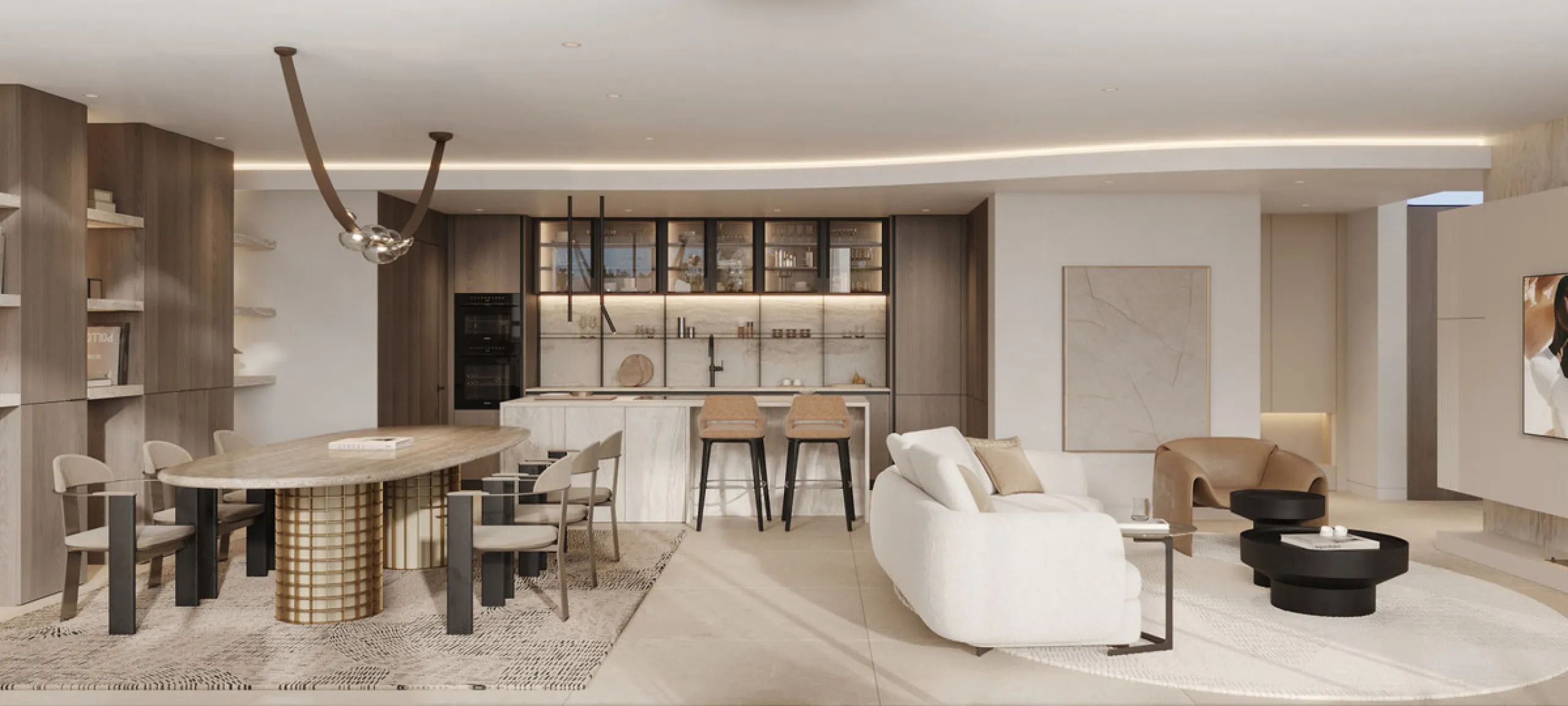 The exclusive villa is located in a prestigious community within the Golden Mile, a private retreat in one of the most sought-after locations in the area. Just minutes from the beach, Puente Romano and Marbella's most prestigious clubs.