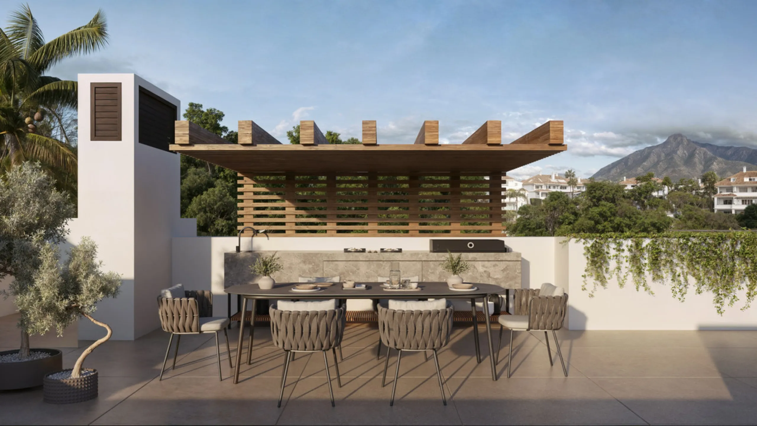 The exclusive villa is located in a prestigious community within the Golden Mile, a private retreat in one of the most sought-after locations in the area. Just minutes from the beach, Puente Romano and Marbella's most prestigious clubs.