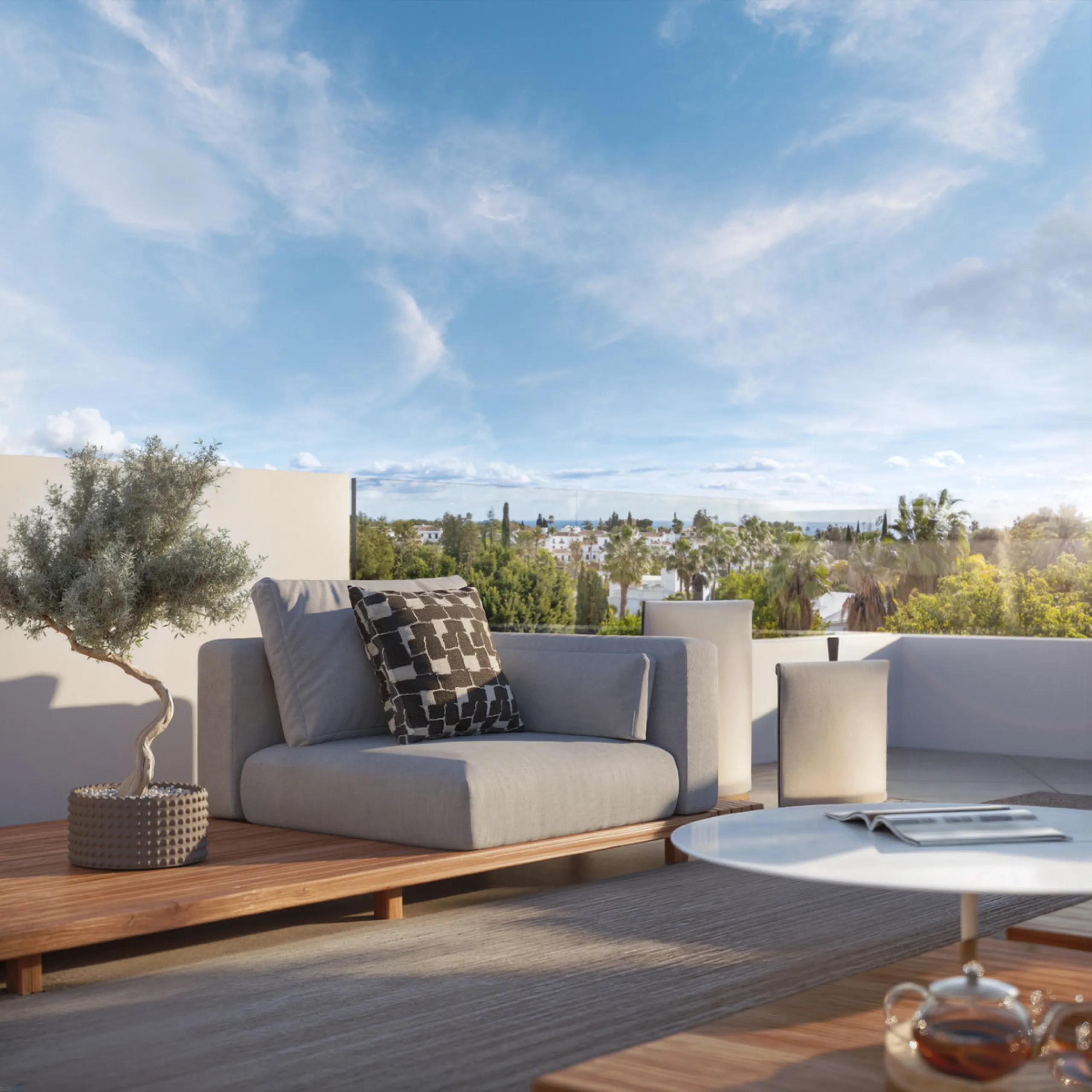 The exclusive villa is located in a prestigious community within the Golden Mile, a private retreat in one of the most sought-after locations in the area. Just minutes from the beach, Puente Romano and Marbella's most prestigious clubs.