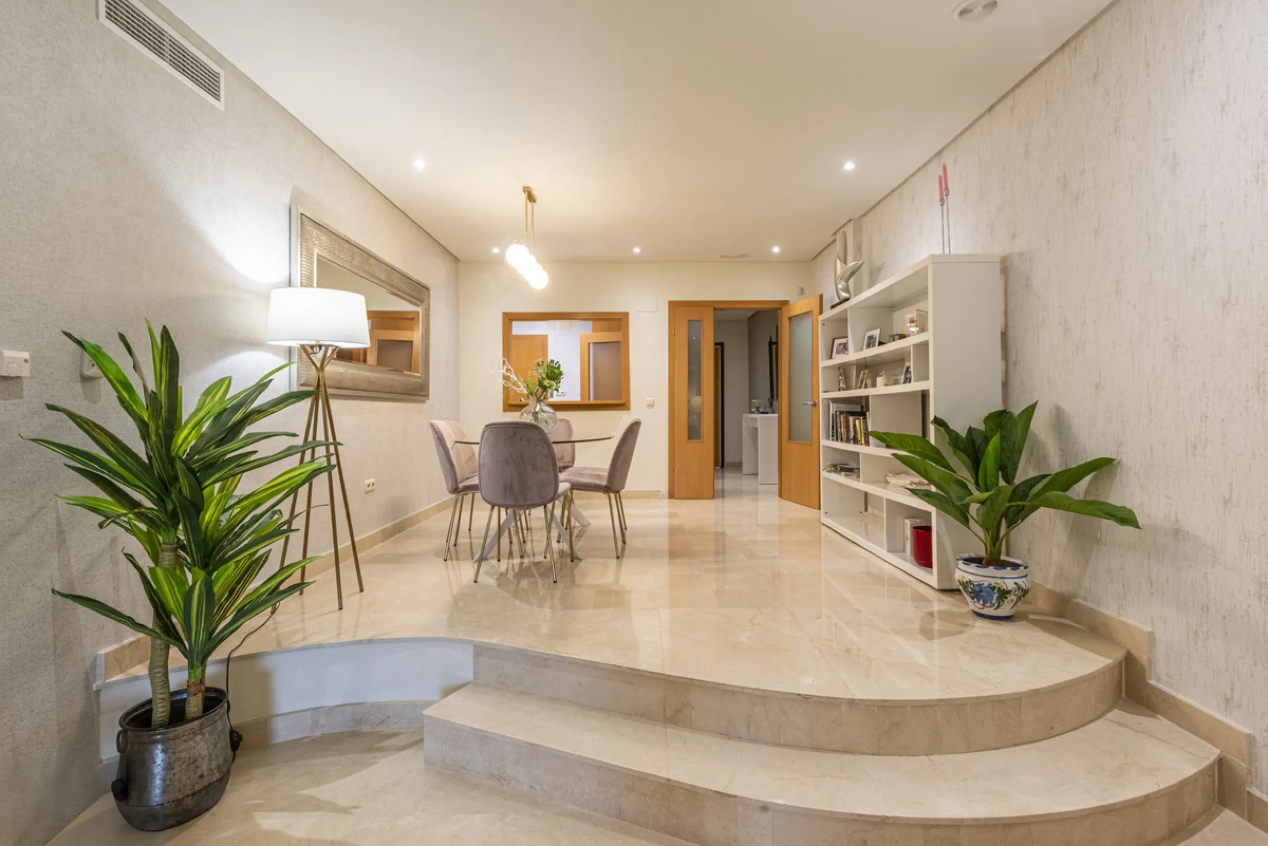 This modern and inviting two-bedroom apartment, nestled within the exclusive Las Mimosas complex, offers a truly exceptional living experience.