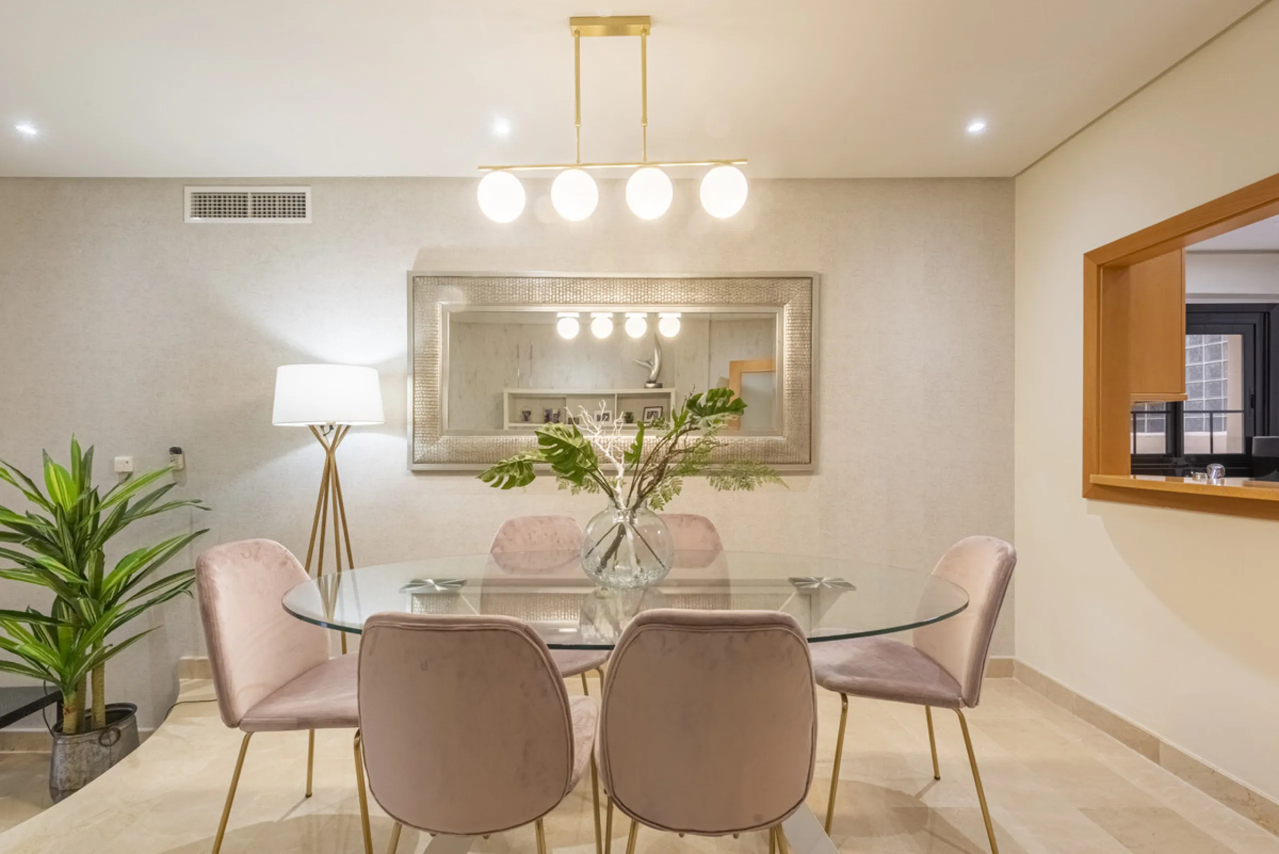 This modern and inviting two-bedroom apartment, nestled within the exclusive Las Mimosas complex, offers a truly exceptional living experience.