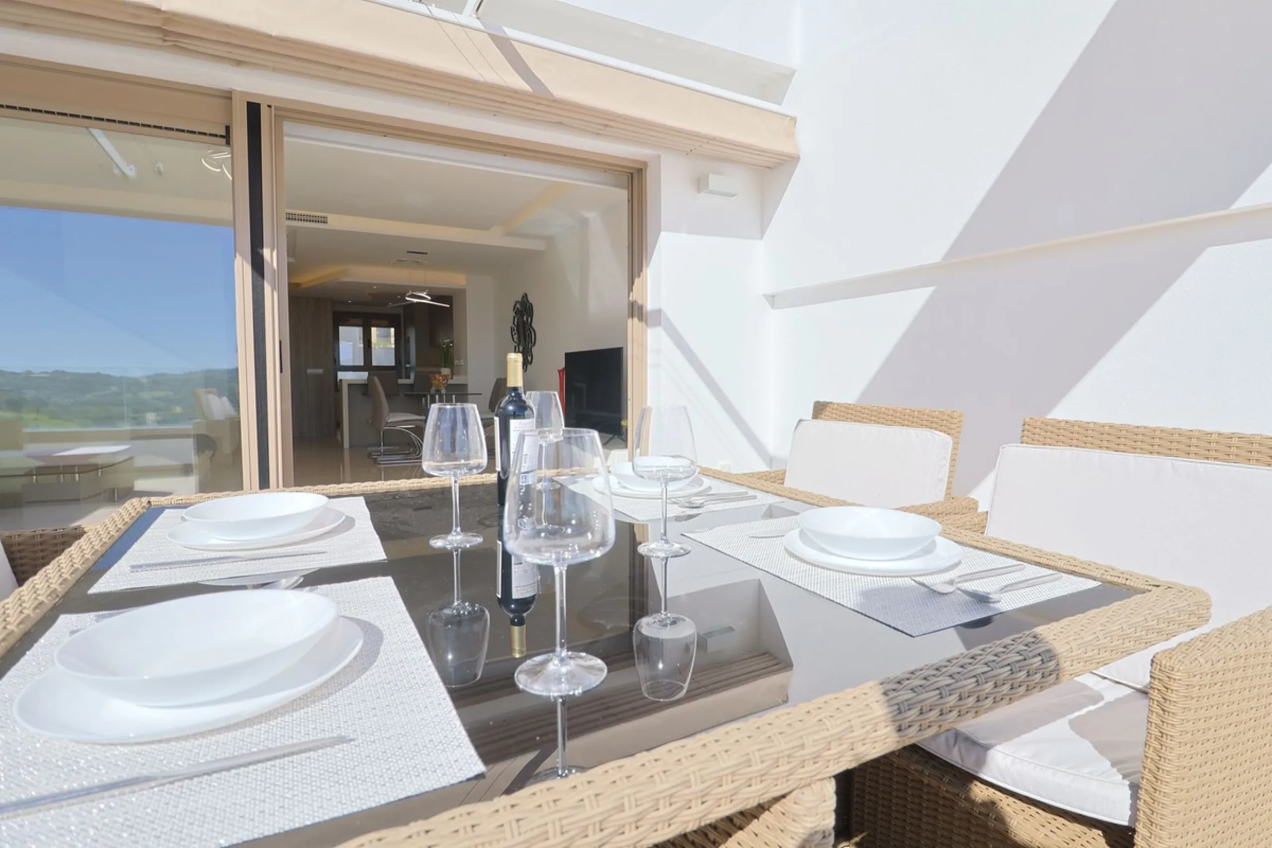 This elegant contemporary townhouse combines space, natural light and clean architectural lines, offering seamless indoor-outdoor living in a peaceful, high-quality setting. Finished with marble flooring throughout and a private elevator connecting all fl