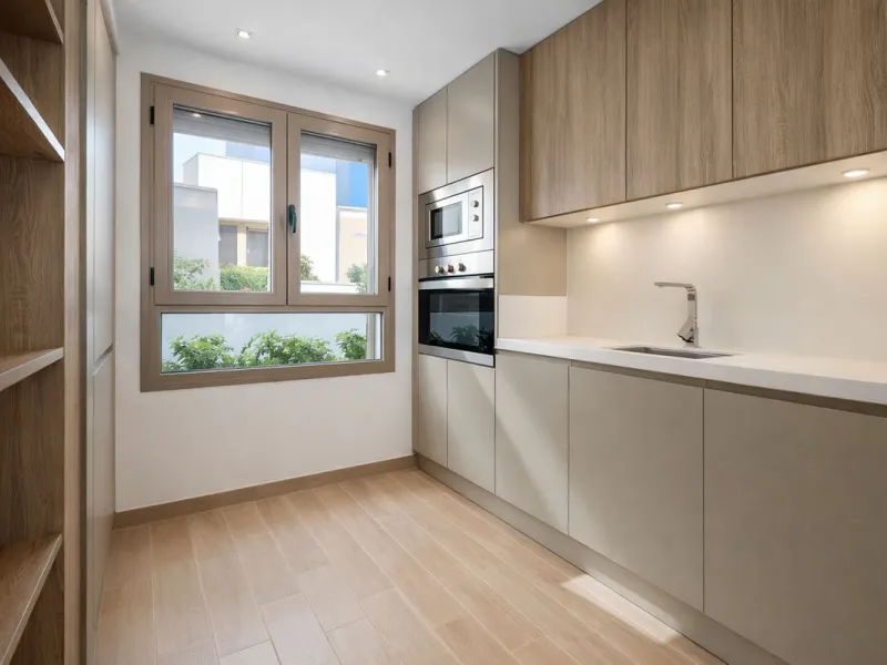 This elegant contemporary townhouse combines space, natural light and clean architectural lines, offering seamless indoor-outdoor living in a peaceful, high-quality setting. Finished with marble flooring throughout and a private elevator connecting all fl