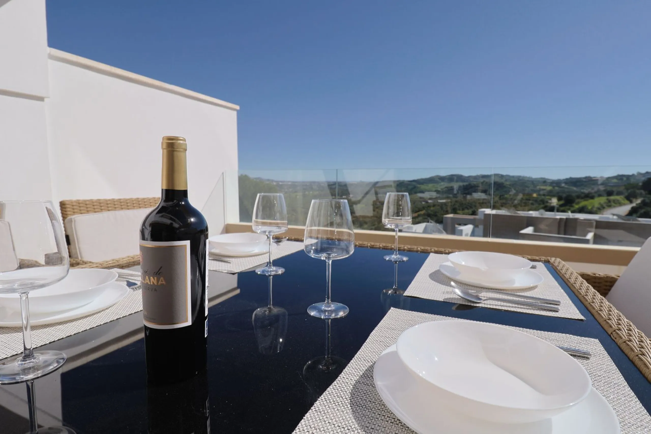 This elegant contemporary townhouse combines space, natural light and clean architectural lines, offering seamless indoor-outdoor living in a peaceful, high-quality setting. Finished with marble flooring throughout and a private elevator connecting all fl