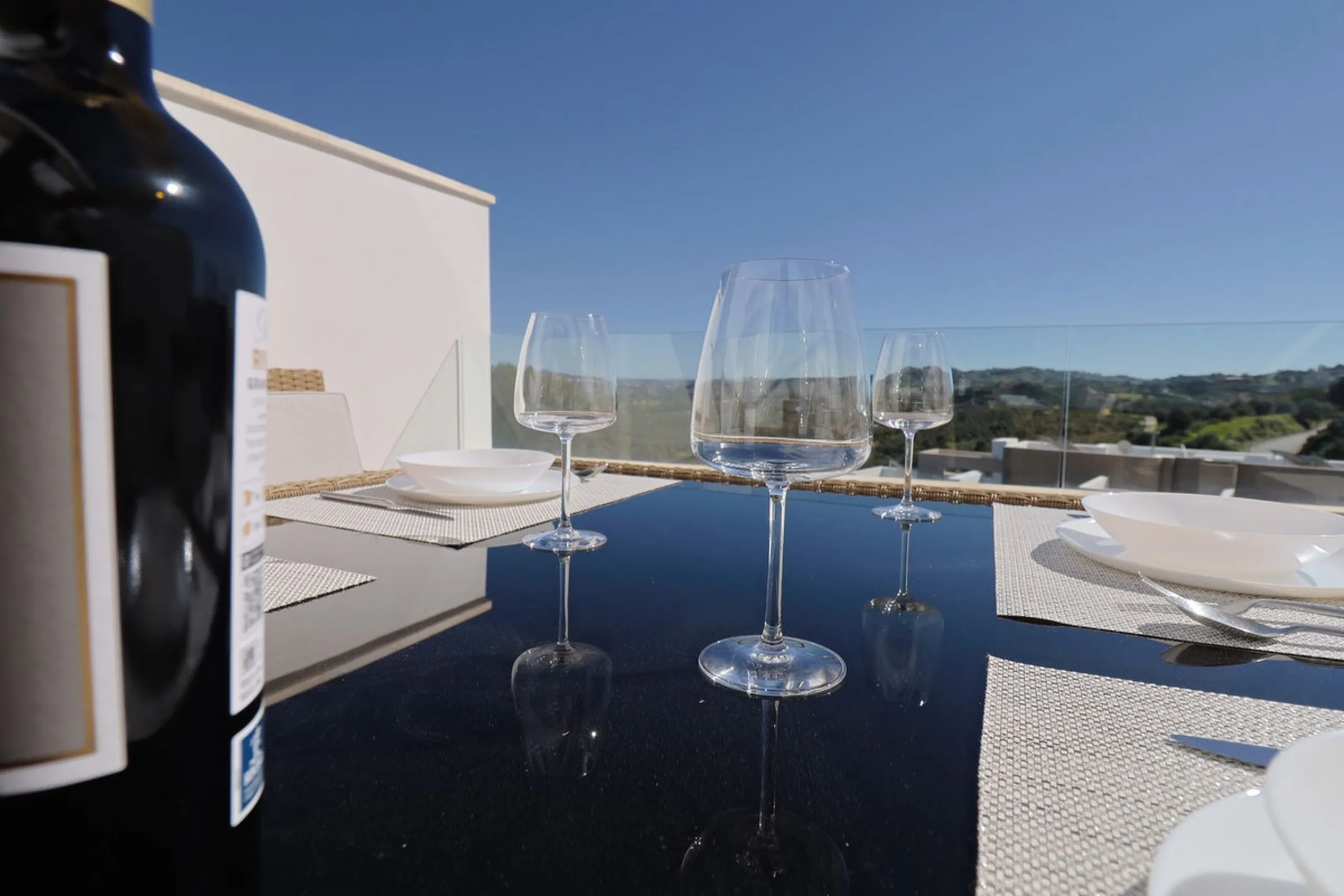 This elegant contemporary townhouse combines space, natural light and clean architectural lines, offering seamless indoor-outdoor living in a peaceful, high-quality setting. Finished with marble flooring throughout and a private elevator connecting all fl