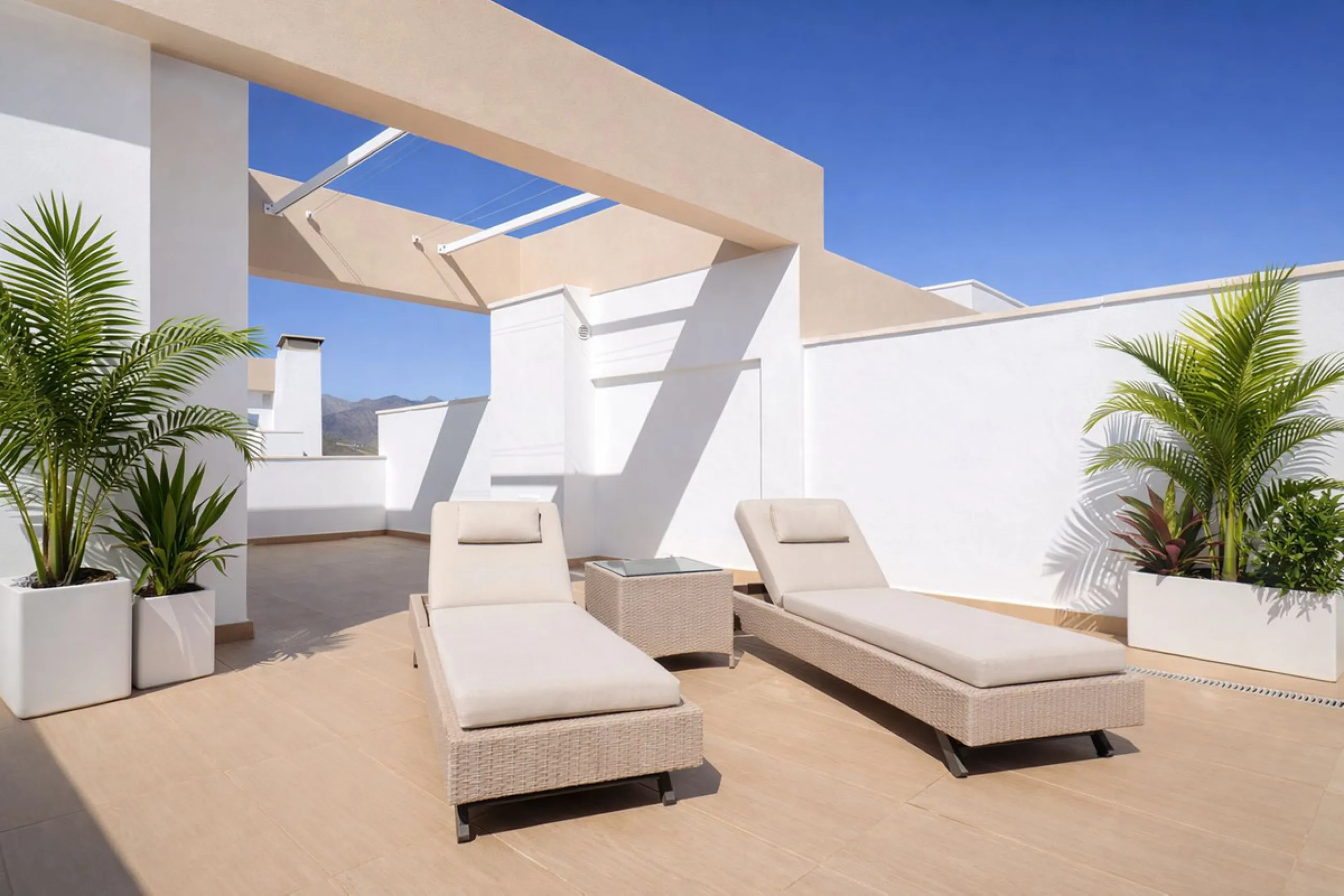 This elegant contemporary townhouse combines space, natural light and clean architectural lines, offering seamless indoor-outdoor living in a peaceful, high-quality setting. Finished with marble flooring throughout and a private elevator connecting all fl
